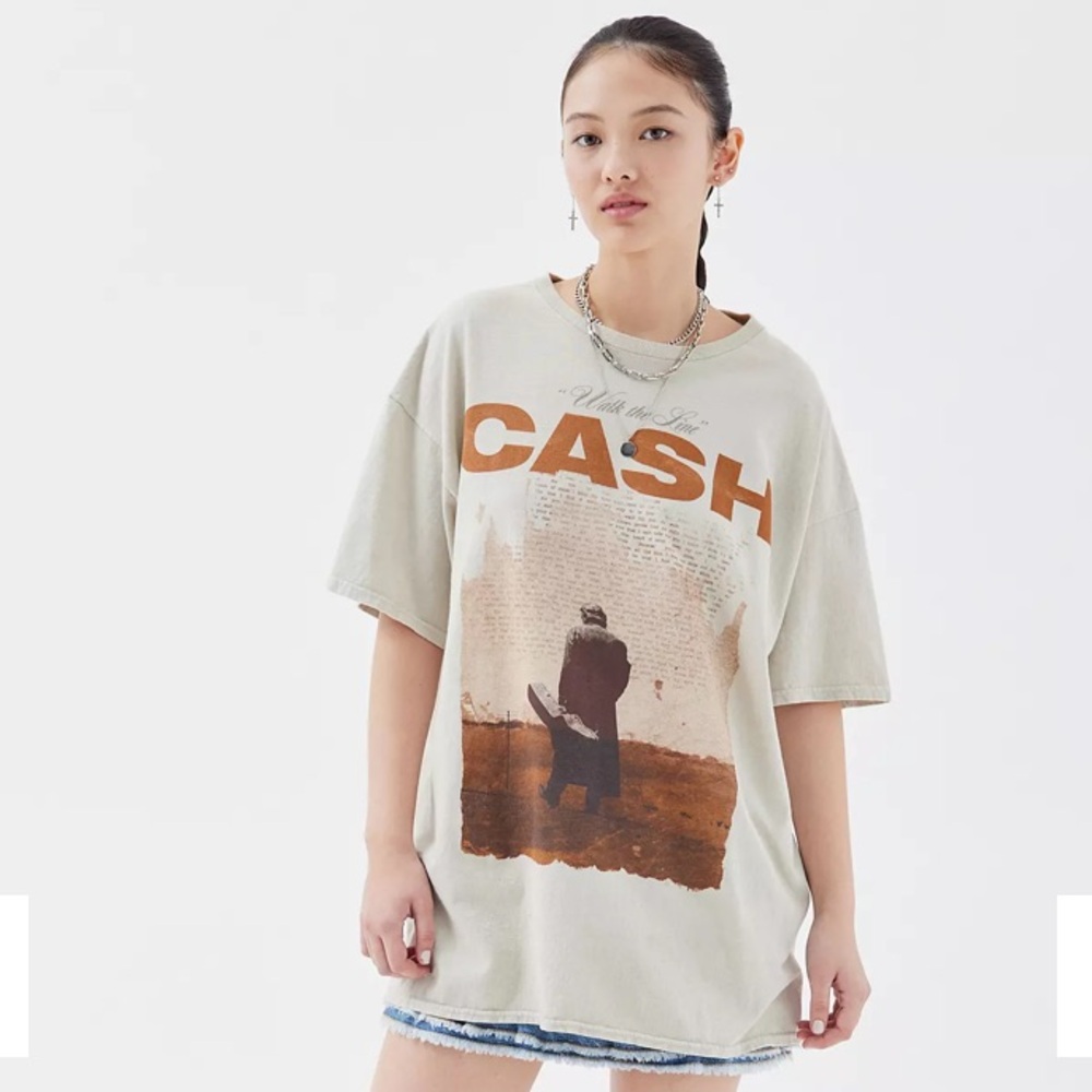 Johnny Cash I Walk The Line Urban Outfitters Oversized S/M T-Shirt